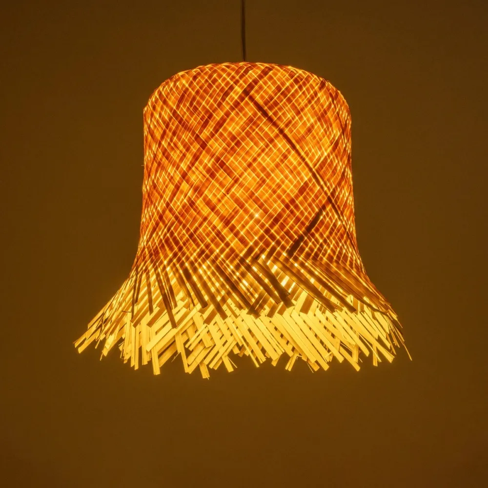 GLOBOSTAR® HAWAII 999-0125 Boho Κρεμαστό Φωτιστικό Οροφής με Ντουί 1 x E27 AC 220-240V IP20 - Μπεζ - Μ30 x Π30 x Υ30cm