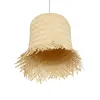 GLOBOSTAR® HAWAII 999-0125 Boho Κρεμαστό Φωτιστικό Οροφής με Ντουί 1 x E27 AC 220-240V IP20 - Μπεζ - Μ30 x Π30 x Υ30cm