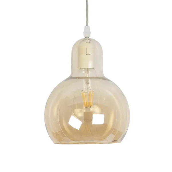 GLOBOSTAR® LUCREZIA 999-0143 Μοντέρνο Κρεμαστό Φωτιστικό Οροφής με Ντουί 1 x E27 AC 220-240V IP20 - Μελί - Μ18 x Π18 x Υ24cm