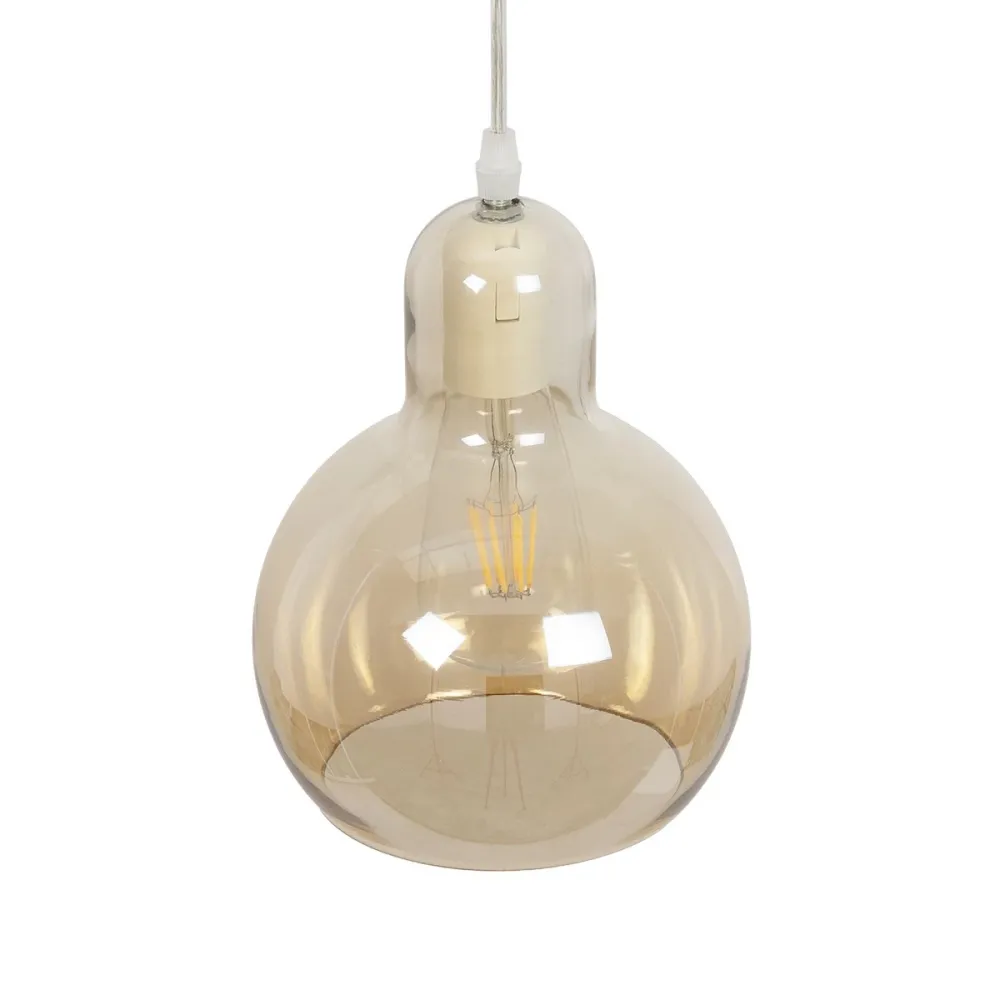 GLOBOSTAR® LUCREZIA 999-0143 Μοντέρνο Κρεμαστό Φωτιστικό Οροφής με Ντουί 1 x E27 AC 220-240V IP20 - Μελί - Μ18 x Π18 x Υ24cm