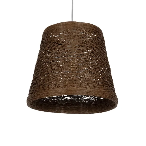 GLOBOSTAR® PLAYROOM 999-0145 Vintage Κρεμαστό Φωτιστικό Οροφής με Ντουί 1 x E27 AC 220-240V IP20 - Καφέ - Μ30 x Π30 x Υ30cm