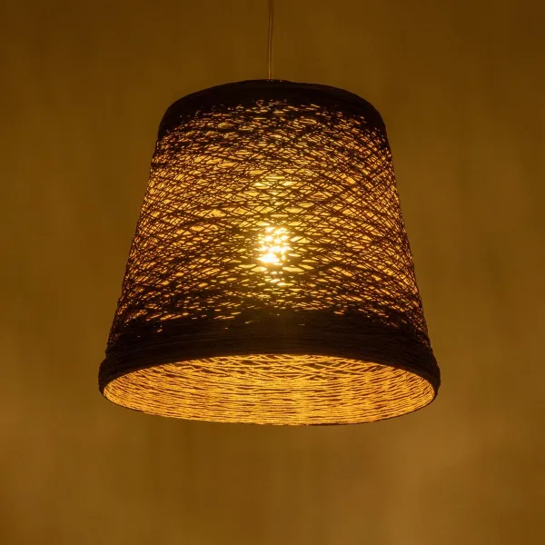 GLOBOSTAR® PLAYROOM 999-0145 Vintage Κρεμαστό Φωτιστικό Οροφής με Ντουί 1 x E27 AC 220-240V IP20 - Καφέ - Μ30 x Π30 x Υ30cm