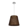 GLOBOSTAR® PLAYROOM 999-0145 Vintage Κρεμαστό Φωτιστικό Οροφής με Ντουί 1 x E27 AC 220-240V IP20 - Καφέ - Μ30 x Π30 x Υ30cm