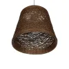 GLOBOSTAR® PLAYROOM 999-0145 Vintage Κρεμαστό Φωτιστικό Οροφής με Ντουί 1 x E27 AC 220-240V IP20 - Καφέ - Μ30 x Π30 x Υ30cm