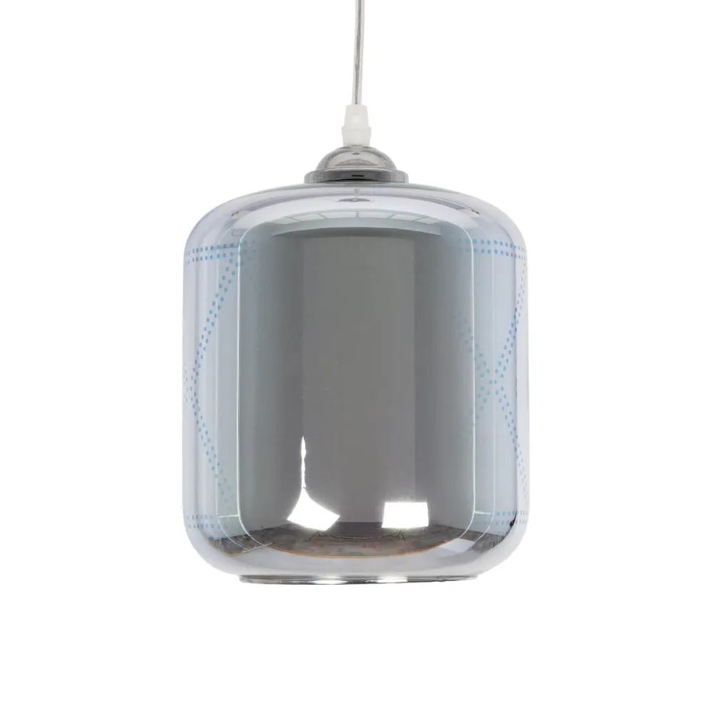 GLOBOSTAR® NEPTUNE 999-0149 Μοντέρνο Κρεμαστό Φωτιστικό Οροφής με Ντουί 1 x E27 AC 220-240V IP20 - Πολύχρωμο - Μ18 x Π18 x Υ25cm