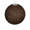 GLOBOSTAR® OCEANA 999-0156 Boho Κρεμαστό Φωτιστικό Οροφής με Ντουί 1 x E27 AC 220-240V IP20 - Καφέ - Μ60 x Π60 x Υ60cm
