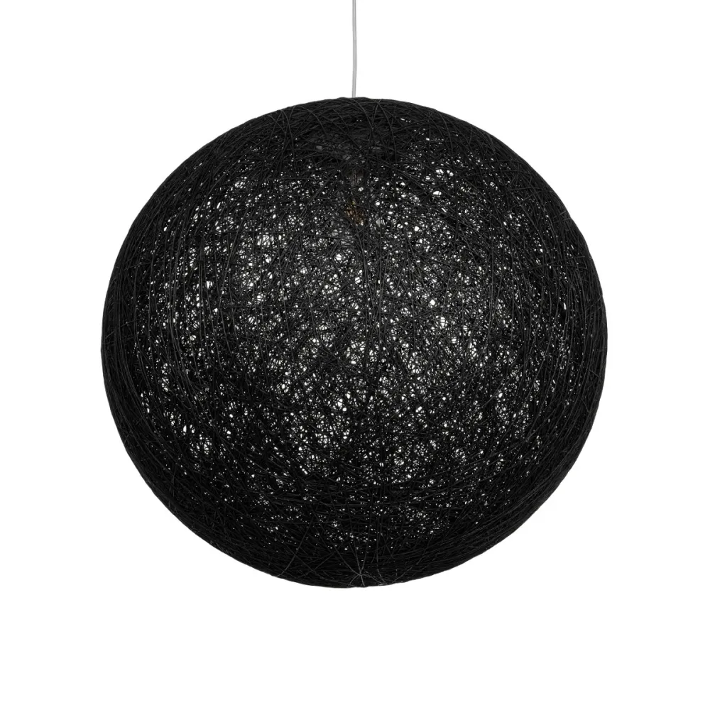 GLOBOSTAR® OCEANA 999-0157 Boho Κρεμαστό Φωτιστικό Οροφής με Ντουί 1 x E27 AC 220-240V IP20 - Μαύρο - Μ60 x Π60 x Υ60cm