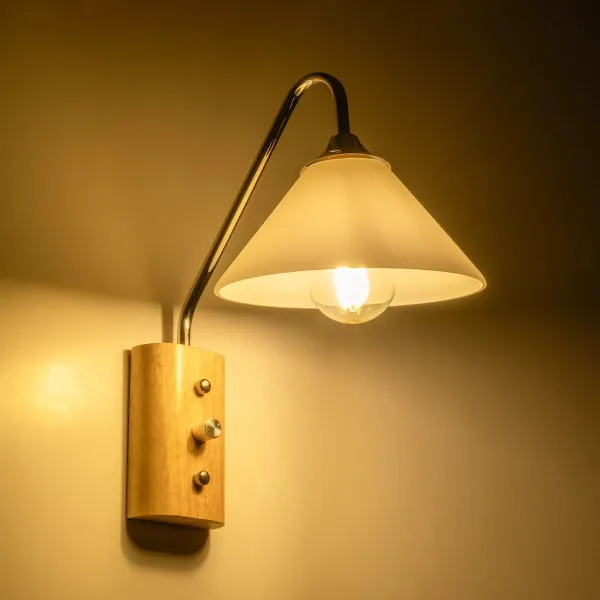 GLOBOSTAR® ALESSIA 999-0179 Μοντέρνο Φωτιστικό Τοίχου - Απλίκα με Ντουί 1 x E27 AC 220-240V IP20 - Μπεζ & Ασημί - Μ18 x Π26 x Υ29cm