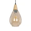 GLOBOSTAR® NOAH 999-0185 Μοντέρνο Κρεμαστό Φωτιστικό Οροφής με Ντουί 1 x E27 AC 220-240V IP20 - Μελί & Μπεζ - Μ16 x Π16 x Υ32cm