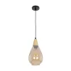 GLOBOSTAR® NOAH 999-0185 Μοντέρνο Κρεμαστό Φωτιστικό Οροφής με Ντουί 1 x E27 AC 220-240V IP20 - Μελί & Μπεζ - Μ16 x Π16 x Υ32cm
