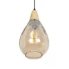 GLOBOSTAR® NOAH 999-0185 Μοντέρνο Κρεμαστό Φωτιστικό Οροφής με Ντουί 1 x E27 AC 220-240V IP20 - Μελί & Μπεζ - Μ16 x Π16 x Υ32cm