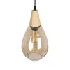 GLOBOSTAR® NOAH 999-0185 Μοντέρνο Κρεμαστό Φωτιστικό Οροφής με Ντουί 1 x E27 AC 220-240V IP20 - Μελί & Μπεζ - Μ16 x Π16 x Υ32cm