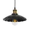 GLOBOSTAR® MARGI 999-0229 Vintage Κρεμαστό Φωτιστικό Οροφής με Ντουί 1 x E27 AC 220-240V IP20 - Μαύρο & Χρυσό - Μ26 x Π26 x Υ14cm