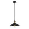 GLOBOSTAR® MARGI 999-0229 Vintage Κρεμαστό Φωτιστικό Οροφής με Ντουί 1 x E27 AC 220-240V IP20 - Μαύρο & Χρυσό - Μ26 x Π26 x Υ14cm