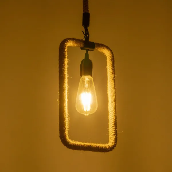 GLOBOSTAR® MALVERN 999-0234 Vintage Κρεμαστό Φωτιστικό Οροφής με Ντουί 1 x E27 AC 220-240V IP20 - Μαύρο & Μπεζ - Μ18.5 x Π4 x Υ41.5cm