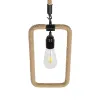 GLOBOSTAR® MALVERN 999-0234 Vintage Κρεμαστό Φωτιστικό Οροφής με Ντουί 1 x E27 AC 220-240V IP20 - Μαύρο & Μπεζ - Μ18.5 x Π4 x Υ41.5cm