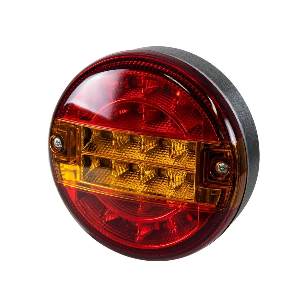 GLOBOSTAR® TAILIGHT 999-0252 Πίσω Φανάρι Οχημάτων LED 10W 400lm 180° DC 12V Αδιάβροχο IP66 Πορτοκαλί & Κόκκινο - Μ13.5 x Π13.5 x Υ5.5cm - Πακέτο 2 Τεμαχίων - 1 Χρόνο Εγγύηση