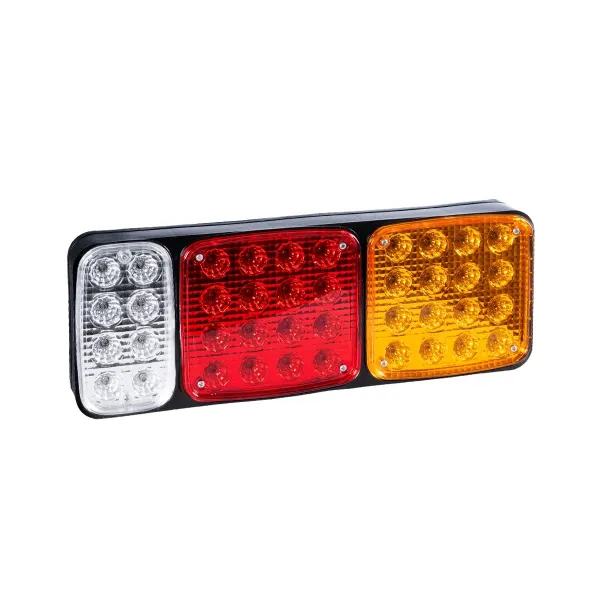 GLOBOSTAR® TAILIGHT 999-0259 Πίσω Φανάρι Οχημάτων LED 9W 360lm 180° DC 24V Αδιάβροχο IP66 Πορτοκαλί & Κόκκινο & Ψυχρό Λευκό 6000K - Μ42 x Π4.3 x Υ15.4cm - Πακέτο 2 Τεμαχίων - 1 Χρόνο Εγγύηση