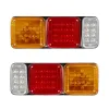 GLOBOSTAR® ARROWLIGHT 999-0262 Πίσω Φανάρι Οχημάτων Βέλος LED 9W 360lm 180° DC 24V Αδιάβροχο IP66 Πορτοκαλί & Κόκκινο & Ψυχρό Λευκό 6000K - Μ40 x Π3.5 x Υ15cm - Πακέτο 2 Τεμαχίων - 1 Χρόνο Εγγύηση