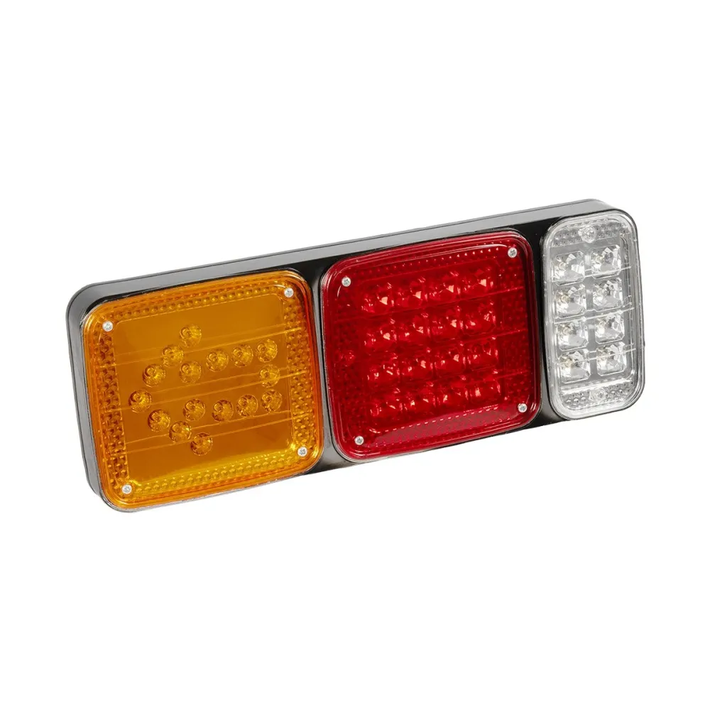 GLOBOSTAR® ARROWLIGHT 999-0262 Πίσω Φανάρι Οχημάτων Βέλος LED 9W 360lm 180° DC 24V Αδιάβροχο IP66 Πορτοκαλί & Κόκκινο & Ψυχρό Λευκό 6000K - Μ40 x Π3.5 x Υ15cm - Πακέτο 2 Τεμαχίων - 1 Χρόνο Εγγύηση