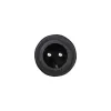 GLOBOSTAR® CONNECTOR 999-0266 2 Pin Σύνδεσμος Τροφοδοσίας για Wall Washers & Προβολείς με Είσοδο 2 x 0.25mm2 & Έξοδο 1 x Θηλυκό Βύσμα Αδιάβροχο IP65 - Μαύρο - Μ20 x Π1.5 x Υ1.5cm