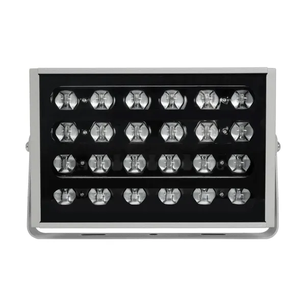 GLOBOSTAR® FLOODKENA 999-0274 Προβολέας Σποτ Wall Washer LED 40W 3400lm 120° AC 220-240V Αδιάβροχο IP67 Πολύχρωμο RGBW - Bridgelux SMD Chip - Γκρι Ανθρακί - Μ24.5 x Π6 x Υ16.3cm - 3 Χρόνια Εγγύηση