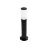 GloboStar® GARDENIO 203-0251 Μοντέρνο Επιδαπέδιο Φωτιστικό Κολωνάκι Κήπου Μονόφωτο 1 x E27 IP44 Μαύρο Πλαστικό - Μ15 x Π15 x Υ56cm