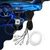GloboStar® 81843 Car Optic Fiber LED Kit Smart Bluetooth - Φωτισμός Κιτ Οπτικής Ίνας Αυτοκινήτου DC 12V 10W με Smart Bluetooth Controller & Εφαρμογή APP Αδιάβροχο IP65 Πολύχρωμο RGB