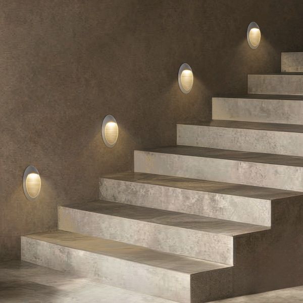 kelvo® STEPART KLV-101-0102 Μοντέρνο Φωτιστικό Σκαλοπατιού - Διαδρόμου LED 3W 375lm 45° AC 220-240V Αδιάβροχο IP65 Θερμό Λευκό 2700K - Lumileds SMD Chip & TÜV SÜD Driver - Γκρι Ανθρακί Ματ - Μ13 x Π5.5 x Υ26cm - 5 Χρόνια Εγγύηση