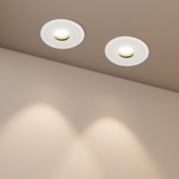 kelvo® PINADO KLV-101-0127 Χωνευτό Downlight Σποτ LED 7W 840lm 15° AC 220-240V IP20 Θερμό Λευκό 2700K - Bridgelux COB Chip & TÜV SÜD Driver - Λευκό Ματ - Μ8.3 x Π8.3 x Υ8.16cm / Q7.3cm - 5 Χρόνια Εγγύηση