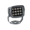 GLOBOSTAR® FLOODXENA 90121 Προβολέας Σποτ Wall Washer LED 12W 1320lm 10° AC 220-240V Αδιάβροχο IP65 Θερμό Λευκό 2700K - Bridgelux SMD Chip - Γκρι Ανθρακί - Μ13.5 x Π11.5 x Υ15cm - 3 Χρόνια Εγγύηση