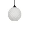 GLOBOSTAR® KEGEL 206-0004 Μοντέρνο Κρεμαστό Φωτιστικό Οροφής με Ντουί 1 x E27 AC 220-240V IP20 - Λευκό - Μ20 x Π20 x Υ20cm