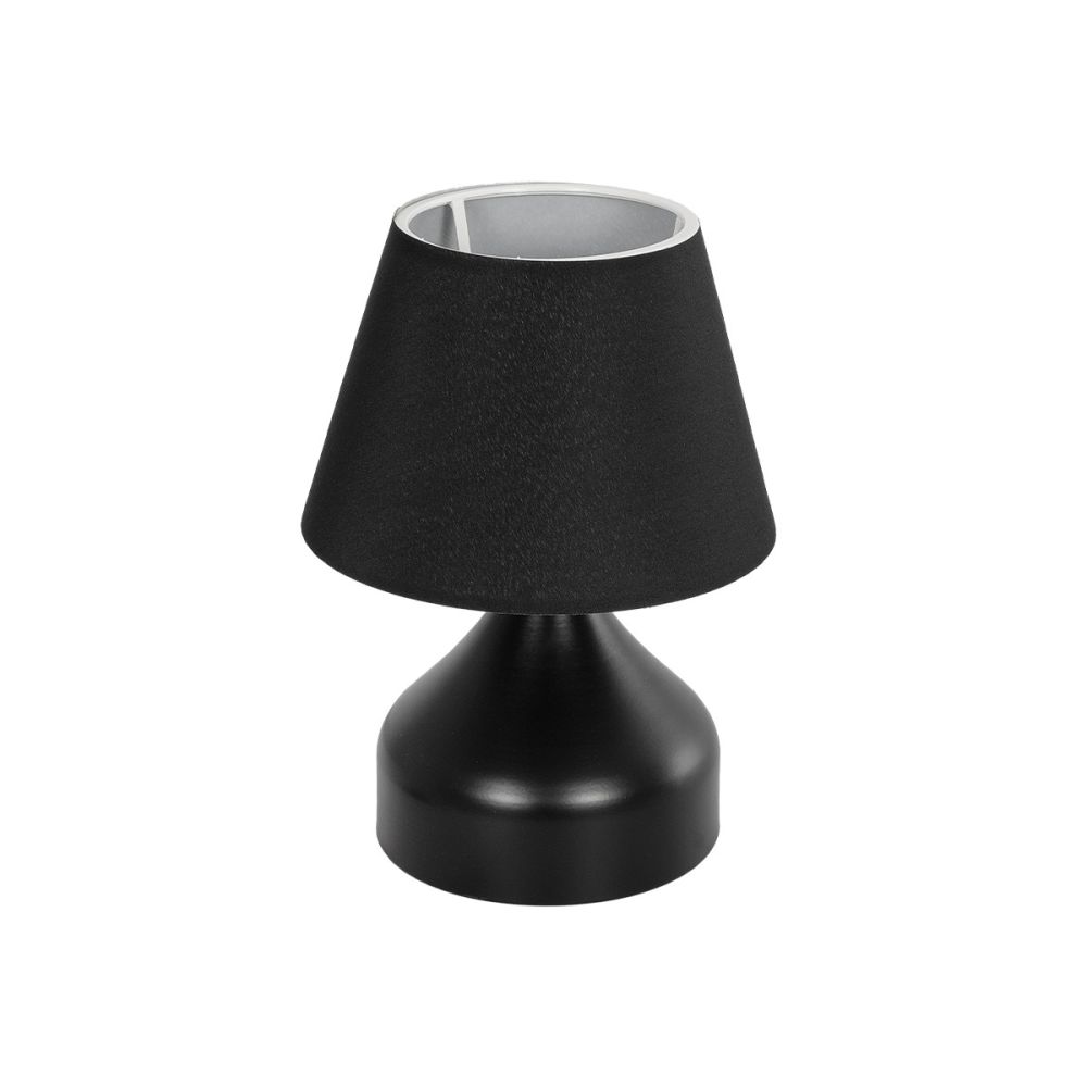 GLOBOSTAR® PYRAMID 204-0058 Μοντέρνο Επιτραπέζιο Φωτιστικό Πορτατίφ με Ντουί 1 x E27 AC 220-240V IP20 - Μαύρο - Μ22 x Π22 x Υ30cm