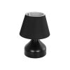 GLOBOSTAR® PYRAMID 204-0058 Μοντέρνο Επιτραπέζιο Φωτιστικό Πορτατίφ με Ντουί 1 x E27 AC 220-240V IP20 - Μαύρο - Μ22 x Π22 x Υ30cm