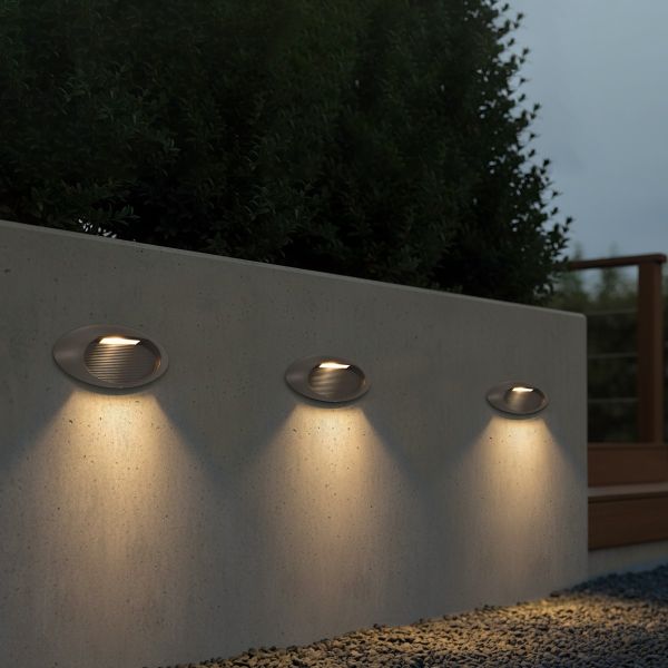 kelvo® STEPART KLV-101-0099 Μοντέρνο Φωτιστικό Σκαλοπατιού - Διαδρόμου LED 3W 375lm 45° AC 220-240V Αδιάβροχο IP65 Θερμό Λευκό 2700K - Lumileds SMD Chip & TÜV SÜD Driver - Γκρι Ανθρακί Ματ - Μ26 x Π5.5 x Υ13cm - 5 Χρόνια Εγγύηση