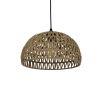 GLOBOSTAR® DARIO 204-0167 Boho Κρεμαστό Φωτιστικό Οροφής με Ντουί 1 x E27 AC 220-240V IP20 - Μπεζ - Μ30 x Π30 x Υ19cm