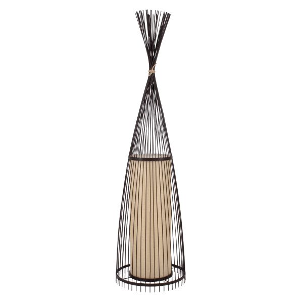 GLOBOSTAR® AZORES 01756 Boho Επιδαπέδιο Φωτιστικό με Ντουί 1 x E27 AC 220-240V IP20 - Καφέ & Μπεζ - Μ40 x Π40 x Υ150cm GLOBOSTAR® AZORES 01756 Boho Επιδαπέδιο Φωτιστικό με Ντουί 1 x E27 AC 220-240V IP20 - Καφέ & Μπεζ - Μ40 x Π40 x Υ150cm