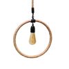 GLOBOSTAR® MALVERN 10001239 Vintage Κρεμαστό Φωτιστικό Οροφής με Ντουί 1 x E27 AC 220-240V IP20 - Μαύρο & Μπεζ - Μ34 x Π22 x Υ34cm