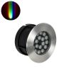 GloboStar® UNDERGROUND-SINA 90573 Χωνευτό Φωτιστικό Σποτ Δαπέδου LED 18W 1530lm 15° DC 24V Αδιάβροχο IP68 Φ20 x Υ11cm RGBW DMX512 - Ανοξείδωτο Ατσάλι - 3 Χρόνια Εγγύηση