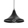 GLOBOSTAR® BELFRY 203-0078 Μοντέρνο Κρεμαστό Φωτιστικό Οροφής με Ντουί 1 x E27 AC 220-240V IP20 - Μαύρο - Μ29.5 x Π29.5 x Υ21cm
