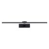 GLOBOSTAR® ELLIS 60444 Μοντέρνο Φωτιστικό Τοίχου - Απλίκα Καθρέπτη Μπάνιου LED 12W 1400lm 120° AC 220-240V IP44 Φυσικό Λευκό 4500K - Lumileds SMD Chip & TÜV SÜD Driver - Μαύρο Ματ - Μ60 x Π16 x Υ6cm - 3 Χρόνια Εγγύηση