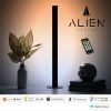 ΠΡΟΣΦΟΡΑ GloboStar® ALIEN-DIVA-BLACK-50-10 ALIEN Design DIVA Μοντέρνο Minimal Nordic Μεταλλικό Φωτιστικό Επιτραπέζιο - Πορτατίφ - Λαμπατέρ Μαύρο LED 10W 1500lm με Ασύρματο Χειριστήριο RF & Dimmer IP20 CCT Θερμό 2700 K έως Ψυχρό 6000K Μ3 x Π1.6 x Υ50cm