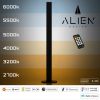 ΠΡΟΣΦΟΡΑ GloboStar® ALIEN-DIVA-BLACK-50-10 ALIEN Design DIVA Μοντέρνο Minimal Nordic Μεταλλικό Φωτιστικό Επιτραπέζιο - Πορτατίφ - Λαμπατέρ Μαύρο LED 10W 1500lm με Ασύρματο Χειριστήριο RF & Dimmer IP20 CCT Θερμό 2700 K έως Ψυχρό 6000K Μ3 x Π1.6 x Υ50cm