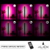 GloboStar® ALIEN-DIVA-BLACK-50-7 ALIEN Design DIVA Μοντέρνο Minimal Nordic Μεταλλικό Φωτιστικό Επιτραπέζιο - Πορτατίφ - Λαμπατέρ Μαύρο LED 8W 800 lm με Ασύρματο Χειριστήριο RF & Dimmer IP20 Ροζ Μ3 x Π1.6 x Υ50cm