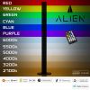 GloboStar® ALIEN-DIVA-BLACK-50-9 ALIEN Design DIVA Μοντέρνο Minimal Nordic Μεταλλικό Φωτιστικό Επιτραπέζιο - Πορτατίφ - Λαμπατέρ Μαύρο LED 10W 1500lm με Ασύρματο Χειριστήριο RF & Dimmer IP20 Πολύχρωμο + CCT - RGBW + WW Μ3 x Π1.6 x Υ50cm