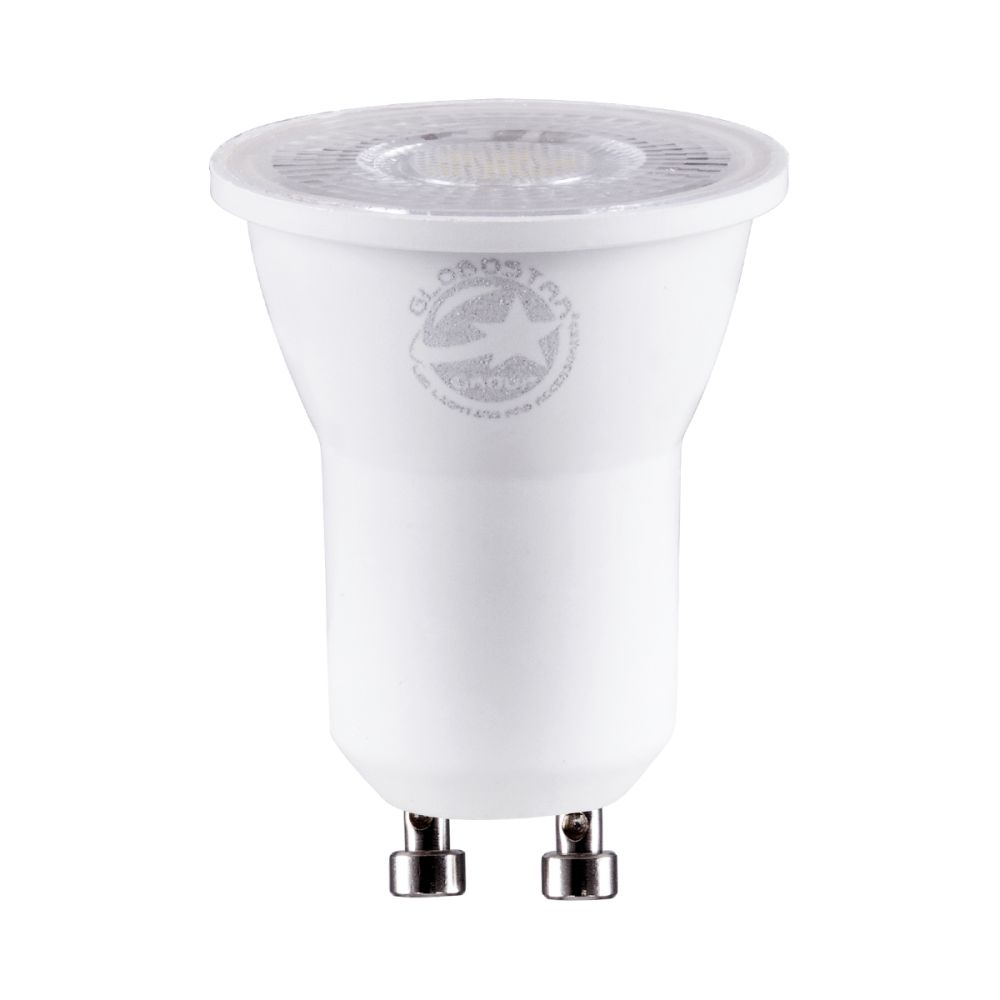 GLOBOSTAR® TINO 60112 Σποτ GU10 MR11 LED 3W 315lm 38° AC 220-240V IP20 Φυσικό Λευκό 4500K - Bridgelux SMD Chip - Μ3.5 x Π3.5 x Υ4cm - 3 Χρόνια Εγγύηση