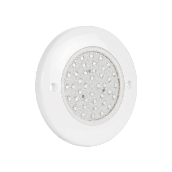 GLOBOSTAR® POOLARTY 61718 Υποβρύχιο Φωτιστικό για Σιντριβάνια/Πισίνες LED 8W 560lm 120° DC 12V Αδιάβροχο IP68 RGB Dimmable - Bridgelux SMD Chip - 1m VDE Rubber Καλώδιο - Μ13 x Π13 x Υ2cm - 3 Χρόνια Εγγύηση