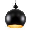 ΠΡΟΣΦΟΡΑ GloboStar® ROCKFORD 01287-B Μοντέρνο Κρεμαστό Φωτιστικό Οροφής Μονόφωτο 1 x E27 Μαύρο Μεταλλικό Καμπάνα Φ24 x Υ27cm