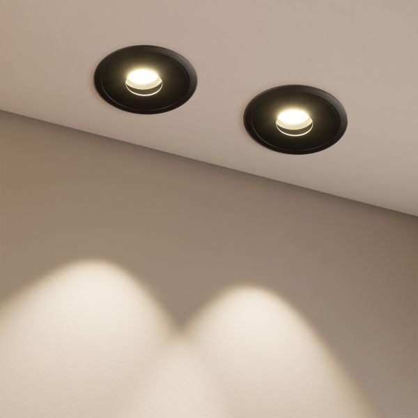 kelvo® PINADO KLV-101-0128 Χωνευτό Downlight Σποτ LED 7W 875lm 15° AC 220-240V IP20 Φυσικό Λευκό 4500K - Bridgelux COB Chip & TÜV SÜD Driver - Μαύρο Ματ - Μ8.3 x Π8.3 x Υ8.16cm / Q7.3cm - 5 Χρόνια Εγγύηση