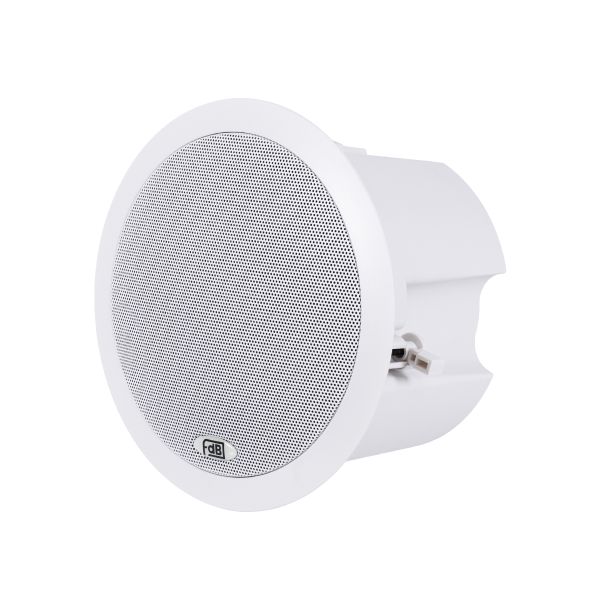 GLOBOSTAR® FDB C600T 98012 Χωνευτό Παθητικό Ηχείο Εγκαταστάσεων με Μετασχηματιστή 100V & 8Ω - 40W RMS (80W Peak) - 1 x 6" Inches LF & 1 x 1" Inches HF - IP20 - Λευκό - Μ23.9 x Π23.9 x Υ17.2cm / Q20.5 x 13.9cm - 2 Χρόνια Εγγύηση